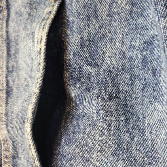 Vintage 80's Guess Georges Marciano Men’s Trucker Jacket  Size S Blue Denim - Picture 5 of 11